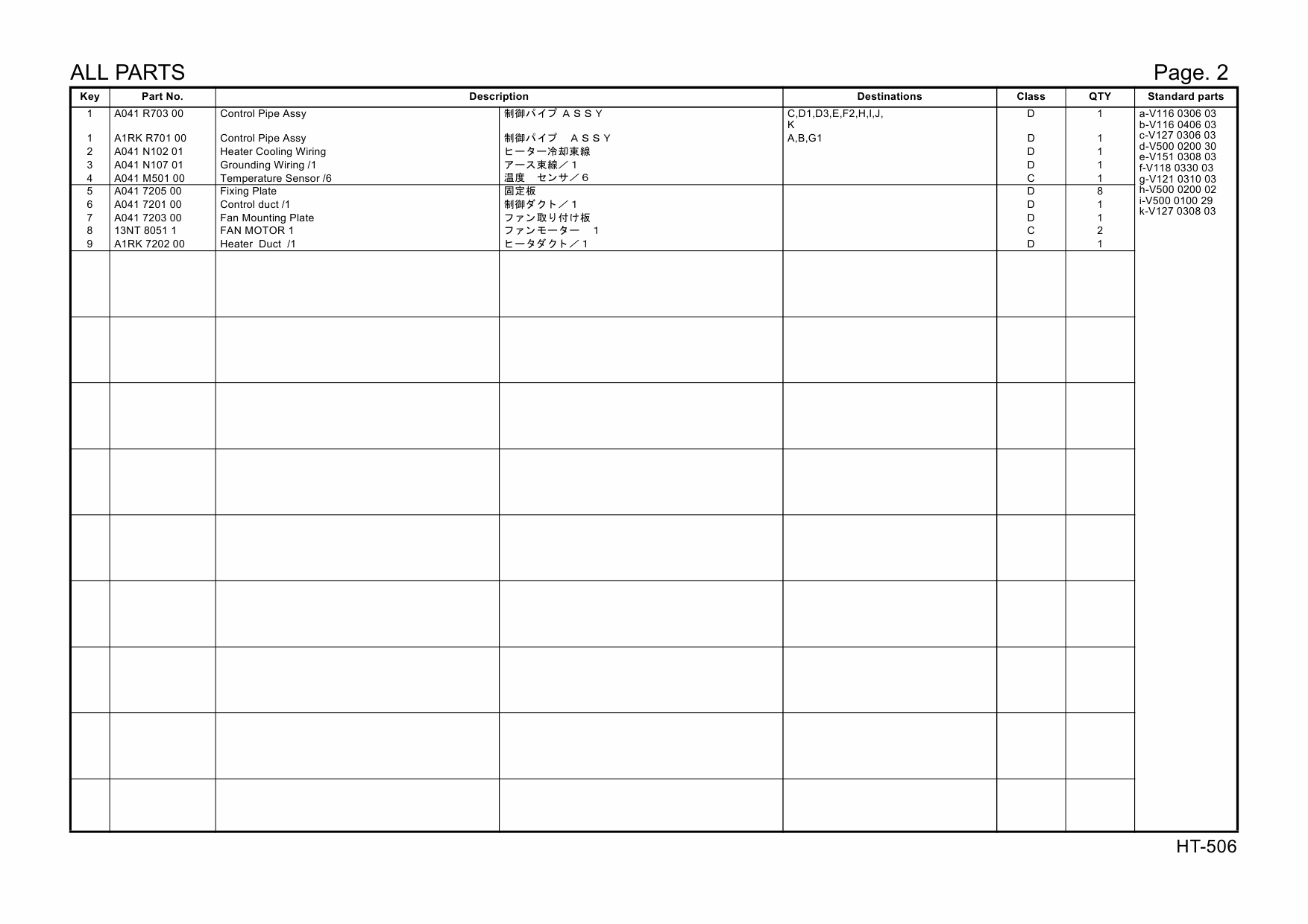 Konica-Minolta Options HT-506 A1RK Parts Manual-6